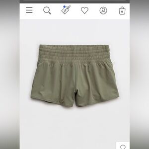 OFFLINE By Aerie Low Rise Hot Stuff Short - size M - Green. Built in spandex.